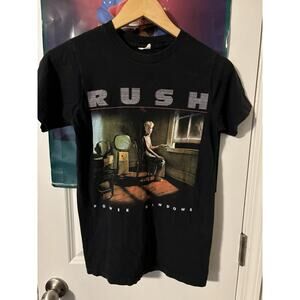 Vintage y2k rush power windows band Shirt Black Size Small